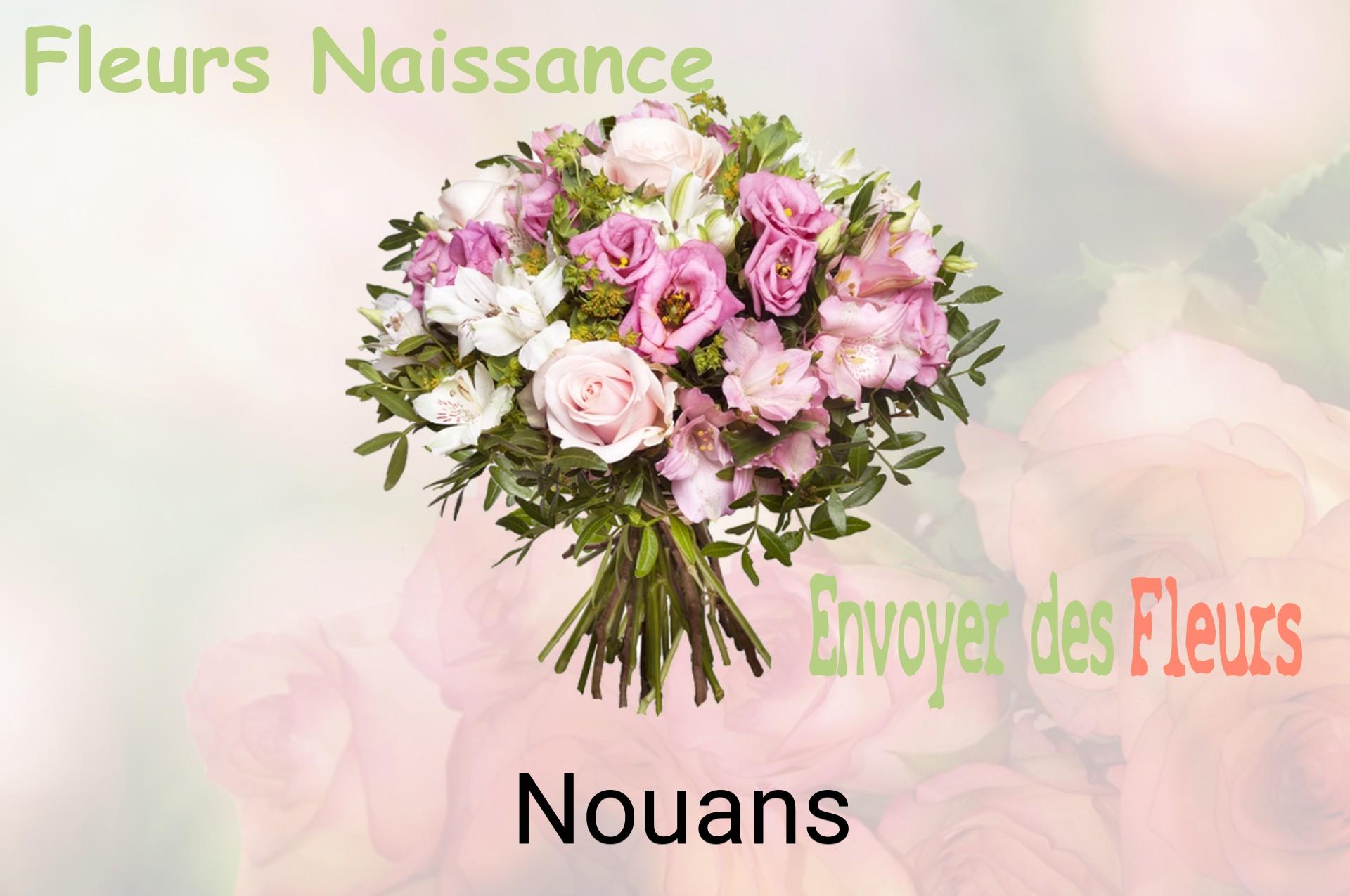 Bouquet de fleurs de naissance livré à Nouans